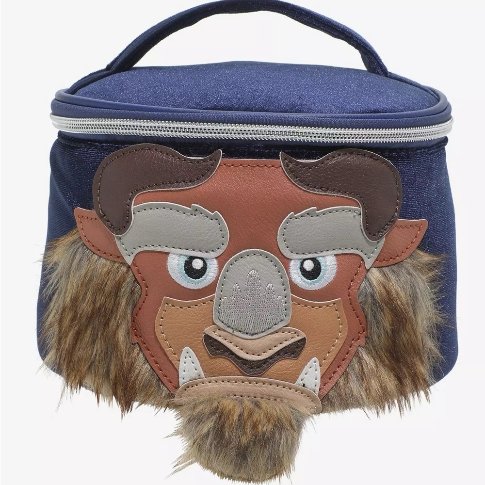 Beast Character Plush Cosmetic Bag
